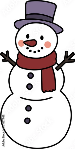 Fototapeta 겨울캐릭터