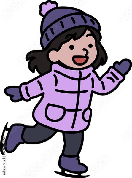 Fototapeta 겨울캐릭터