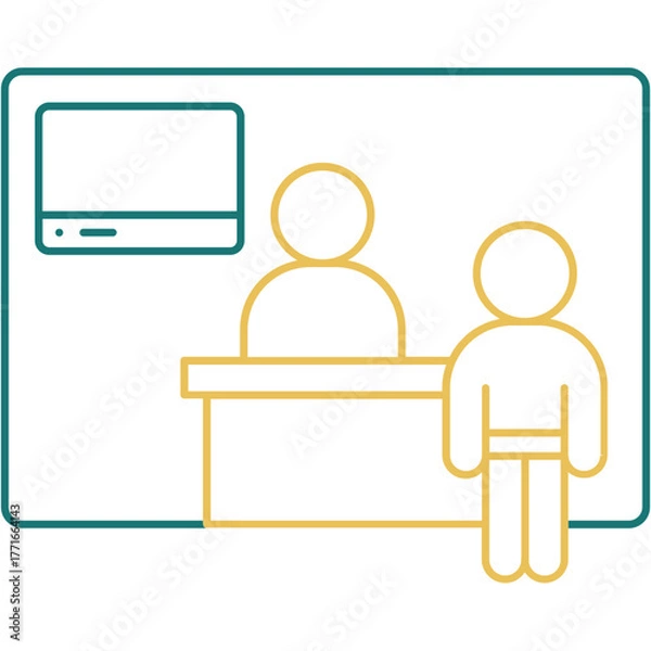 Fototapeta Career Booth Icon