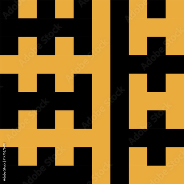 Fototapeta Geometric seamless pattern, vector abstract background design.