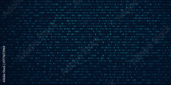 Fototapeta Abstract dark blue digital background with repeating oval shapes in a grid pattern