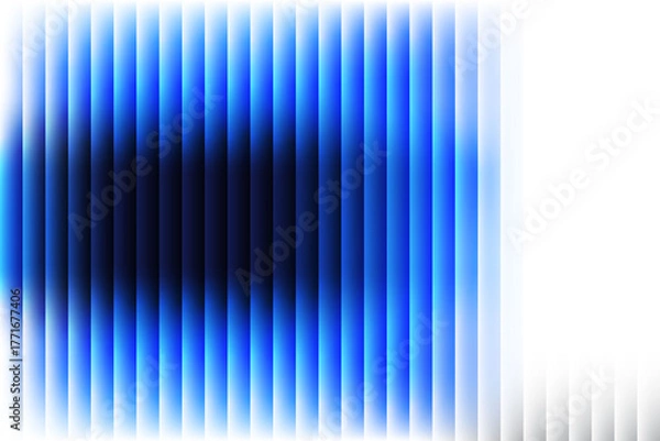 Obraz Abstract blue gradient lines with a central dark core creating a dynamic futuristic pattern