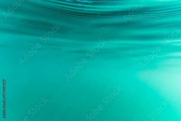 Fototapeta Wasseroberfläche eines Sees von unten