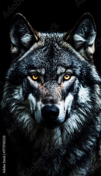 Obraz wolf head portrait