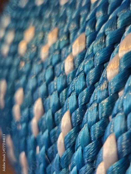 Fototapeta Blue rope.