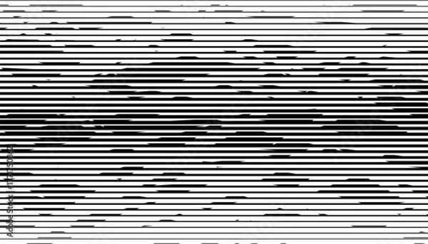 Obraz Black and white abstract geometric pattern with lines for sporty and modern background. Fully editable vector. Vector illustration 