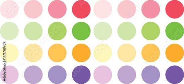 Fototapeta Colorful Hand-Drawn Circle Brush Strokes Collection – Artistic Painted Round Frames & Ink Stroke Vector Shapes for Creative Design Projects