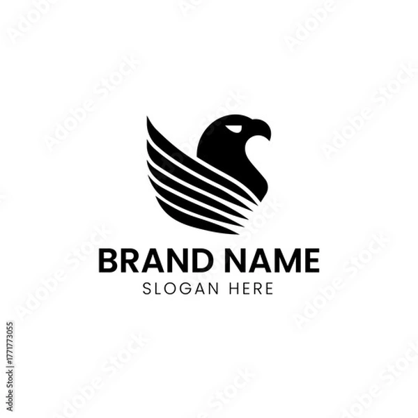 Obraz Flying Eagle Bird Logo Design