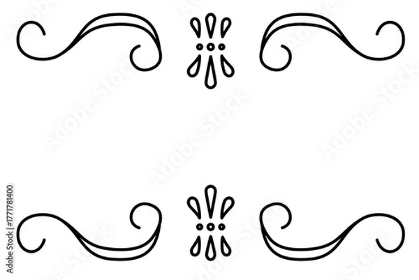 Fototapeta ヴィンテージスタイルの飾り枠イラスト