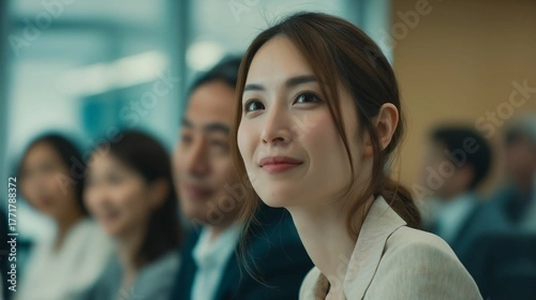 Fototapeta グローバルな会社の会議