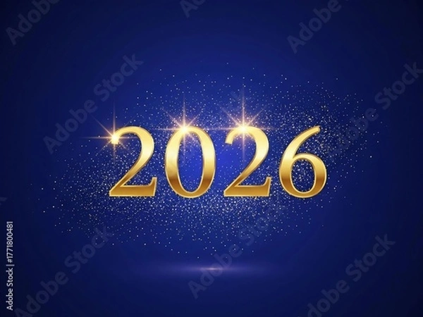 Obraz Happy new year,Frohes neues Jahr.2026
