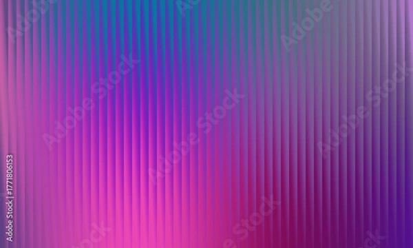 Fototapeta Vibrant blue and purple gradient abstract background  smooth vertical line pattern with neon pink tones for digital wallpaper, modern design, and creative artwork.