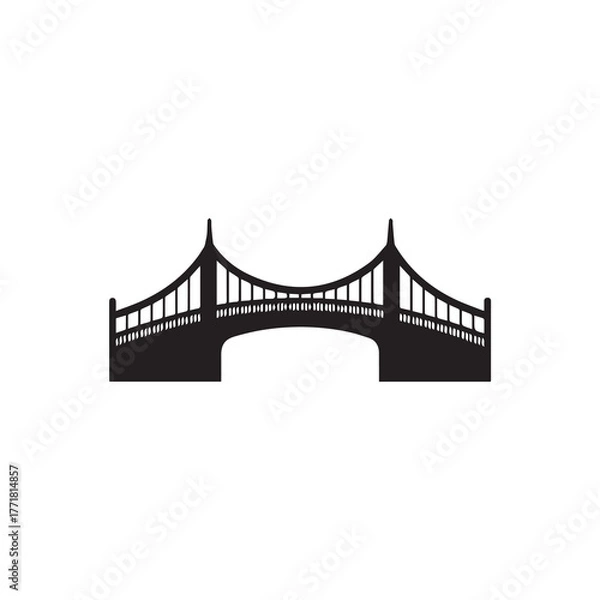 Fototapeta Simple Illustration of a Crossing or Connection