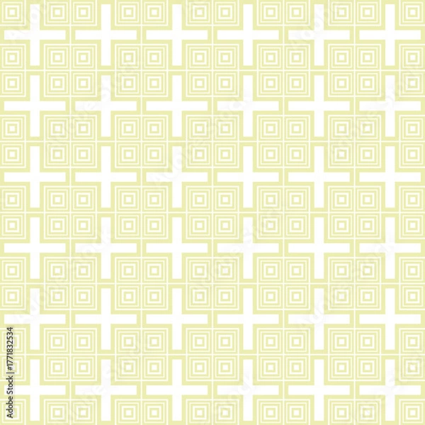 Fototapeta Pattern with Crosses and Squares