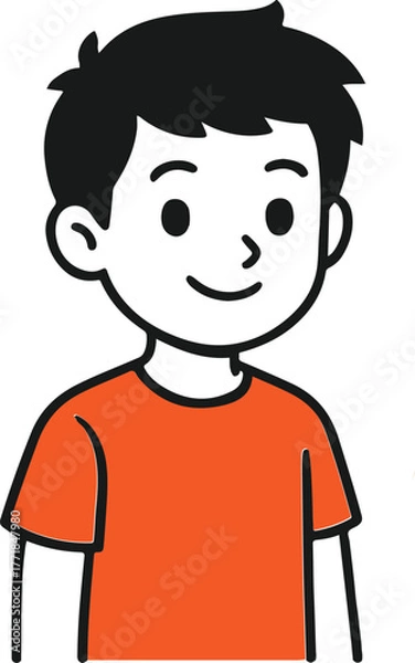 Obraz a boy vector image