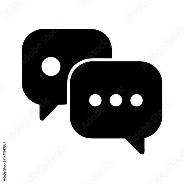 Obraz chat bubble icon design