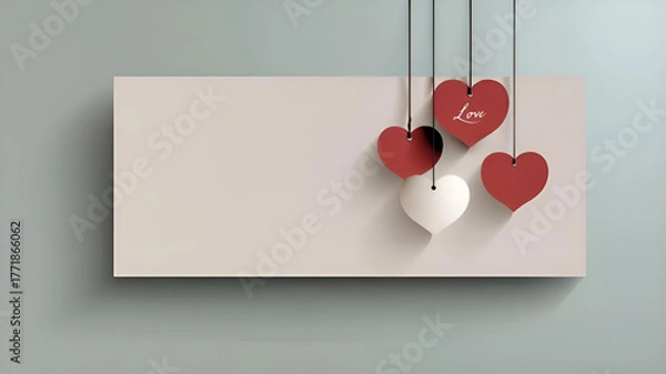 Obraz red heart on a wooden background