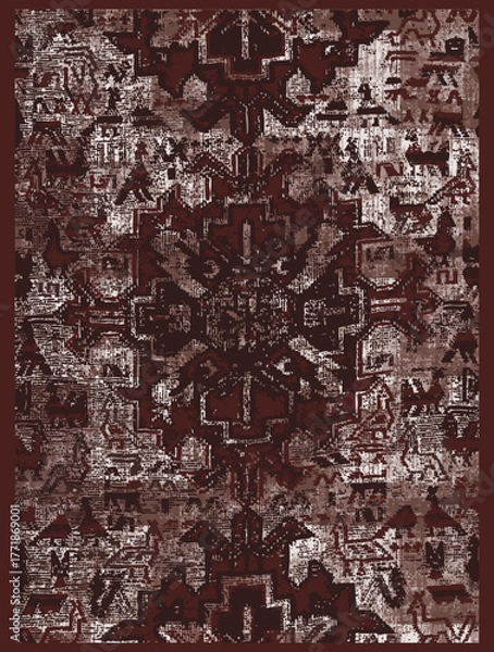 Obraz abstract texture fabric area rug, carpet, scarf, bedding cover pattern design