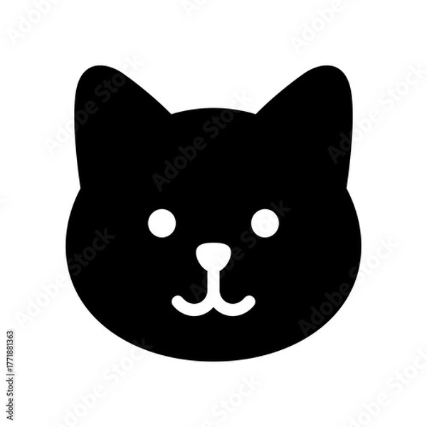 Fototapeta 猫の顔　アイコン