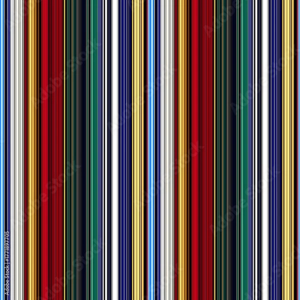 Fototapeta Beautiful Fractal Floral Stripe Seamless Repeat