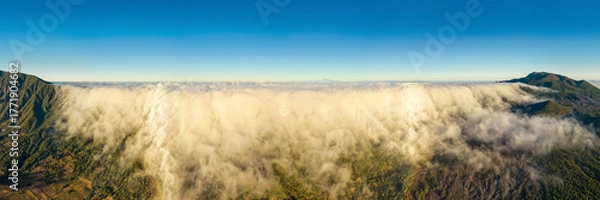Fototapeta Cloud waterfall, Cumbre Nueva, La Palma, Canary Islands