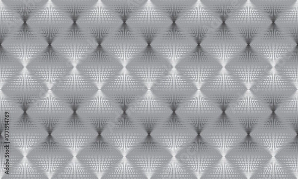 Obraz Geometric gradient pattern. Dot texture. Diagonal dotted rhombus seamless ornamental background