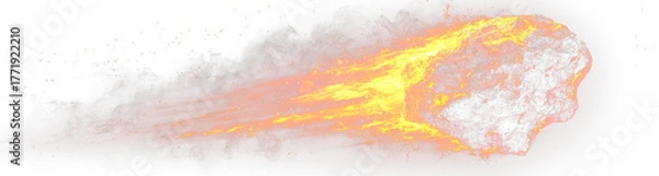 Obraz Cosmic Fireball Falling from the Sky Png.
