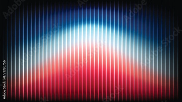 Obraz Dynamic fluid mesh with reflective texture — iridescent lines form a luminous abstract energy field