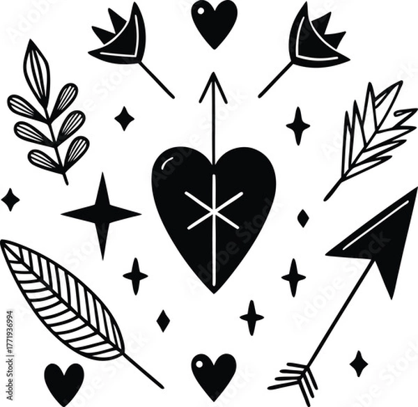 Obraz Abstract geometric swirl pattern seamless textile design artistic modern motion isolated on transparent background