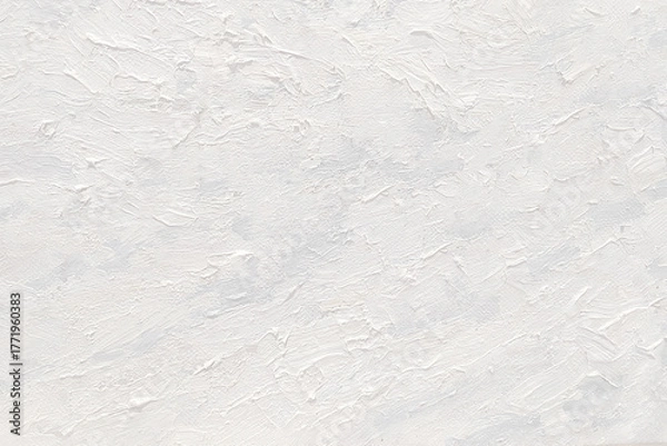 Obraz White pastel strokes of oil paint on canvas, background.