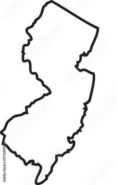 Obraz Vector State Outline