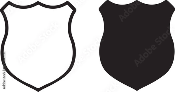 Obraz Vector Police Badge.