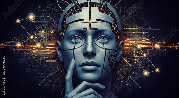 Obraz Mental Wired Thought — “The Electric Mind”