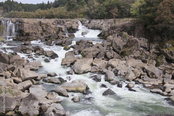 Obraz 鹿児島県伊佐市の曽木の滝
