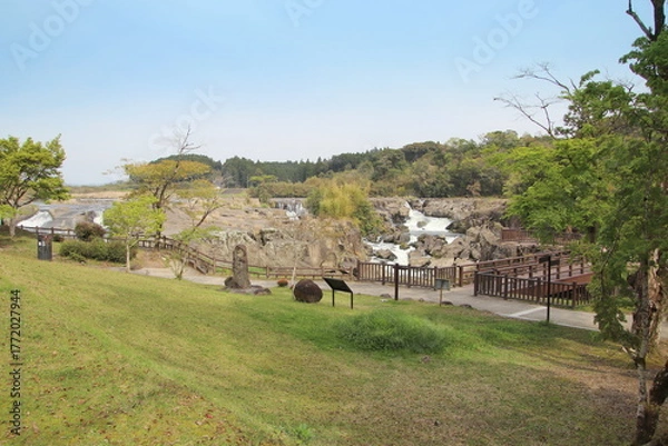 Obraz 鹿児島県伊佐市の曽木の滝