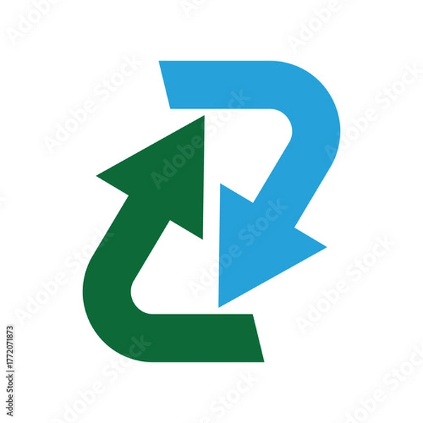 Obraz green arrow icon