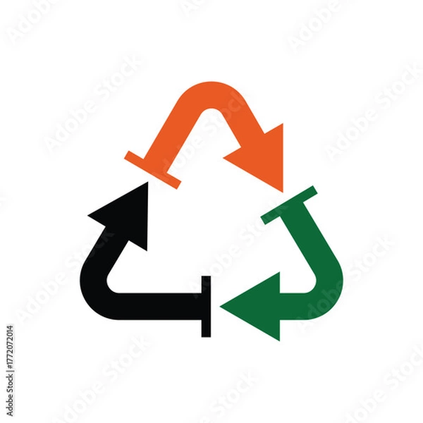 Fototapeta green arrow vector