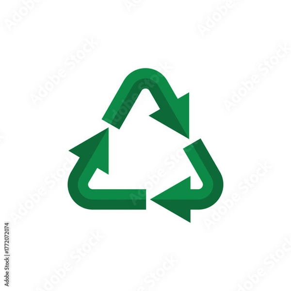Obraz green recycle symbol