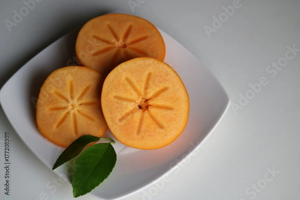 Obraz 秋の味覚　甘くおいしい柿