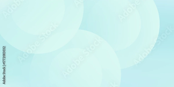 Fototapeta Minimalist cricle simple banner background. Green and blue gradations. Circle geometric background vector