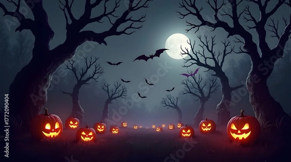 Obraz halloween background