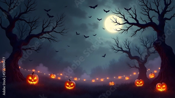 Obraz halloween background