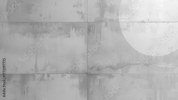Fototapeta Polished Concrete Wall Texture in Light Gray Tone