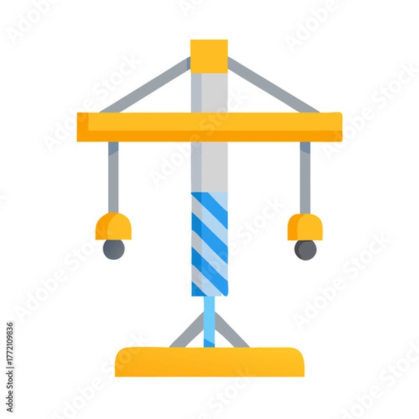 Fototapeta Colorful playground structure illustration on a black background design