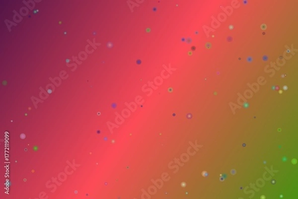 Obraz abstract background with red bubbles