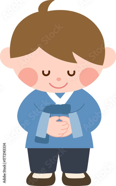 Fototapeta 한복입은 어린이