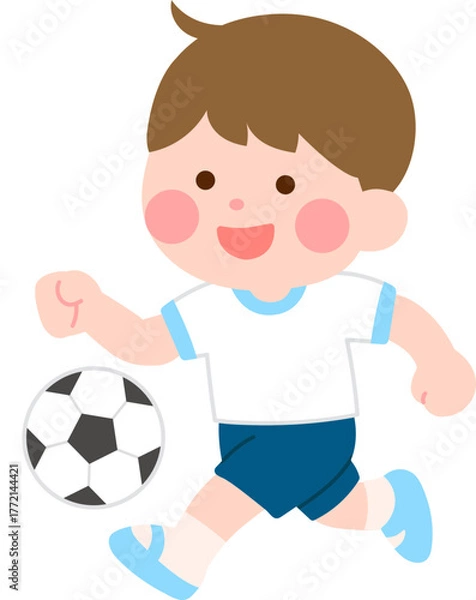 Fototapeta 운동하는 어린이