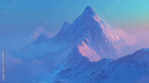 Obraz snow covered mountains