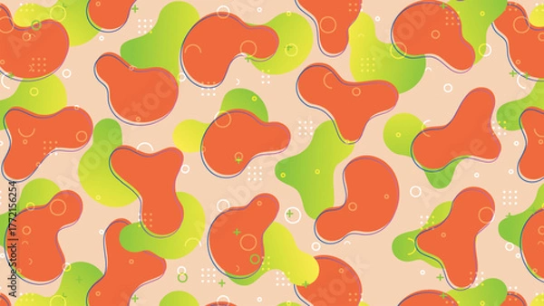 Obraz colorful abstract vector pattern fluid