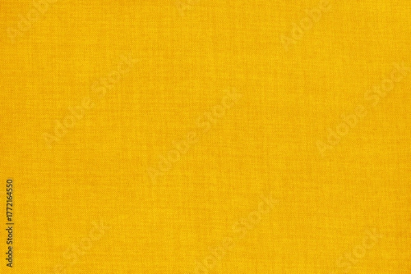 Fototapeta Yellow linen fabric cloth texture for background, natural textile pattern.